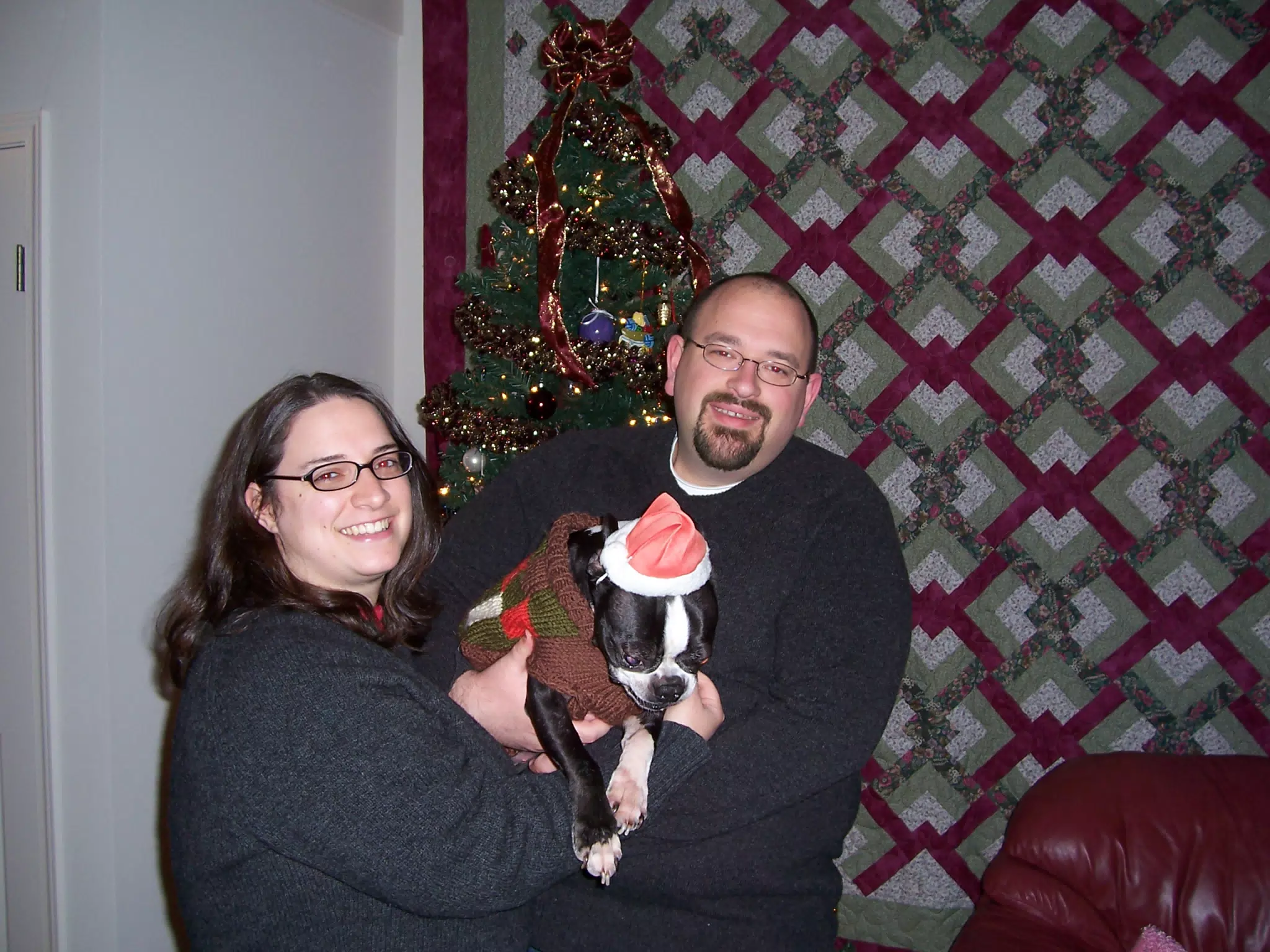 Dominica Miller, Oreo and Scott Alan Miller - Christmas Card Candidate