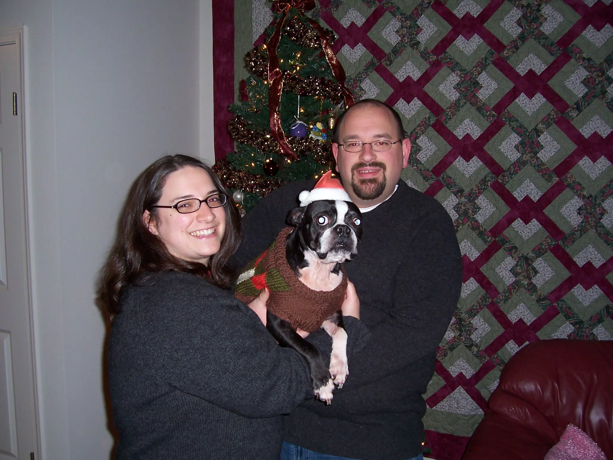 Dominica Miller, Oreo and Scott Alan Miller - Christmas Card Candidate