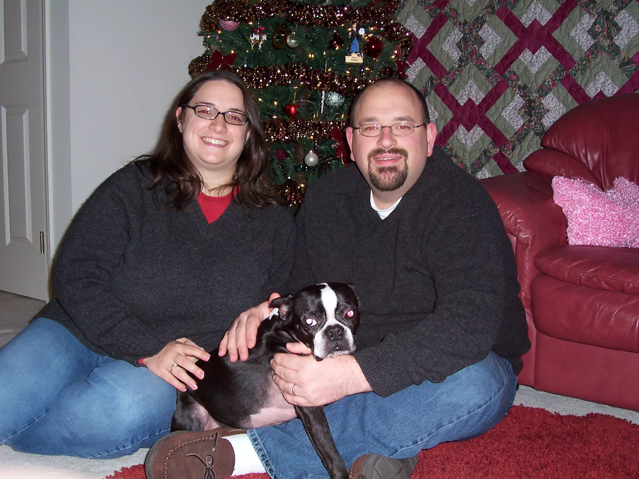 Dominica Miller, Oreo and Scott Alan Miller - Christmas Card Candidate