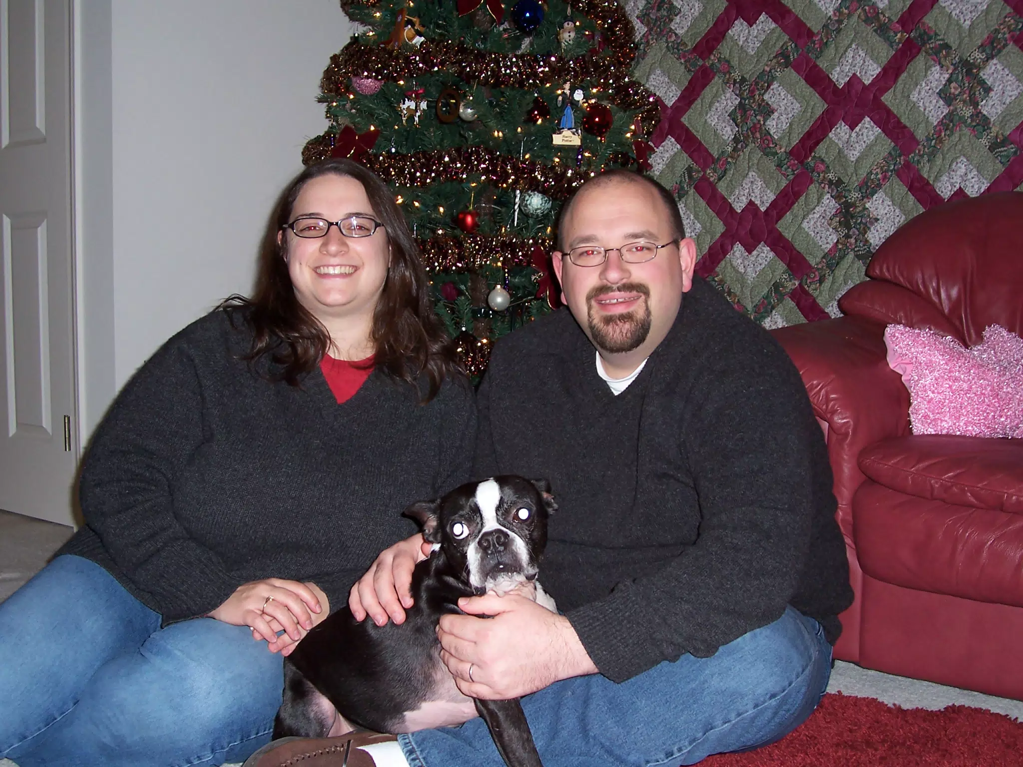 Dominica Miller, Oreo and Scott Alan Miller - Christmas Card Candidate