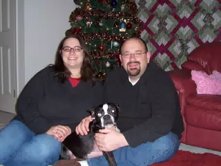 Dominica Miller, Oreo and Scott Alan Miller - Christmas Card Candidate