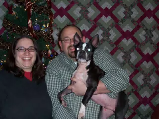 Dominica Miller, Oreo and Scott Alan Miller - Christmas Card Candidate