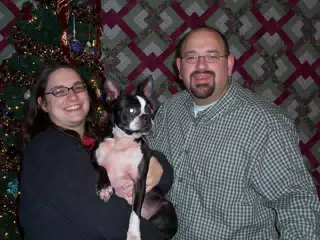 Dominica Miller, Oreo and Scott Alan Miller - Christmas Card Candidate