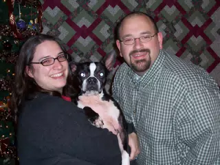 Dominica Miller, Oreo and Scott Alan Miller - Christmas Card Candidate