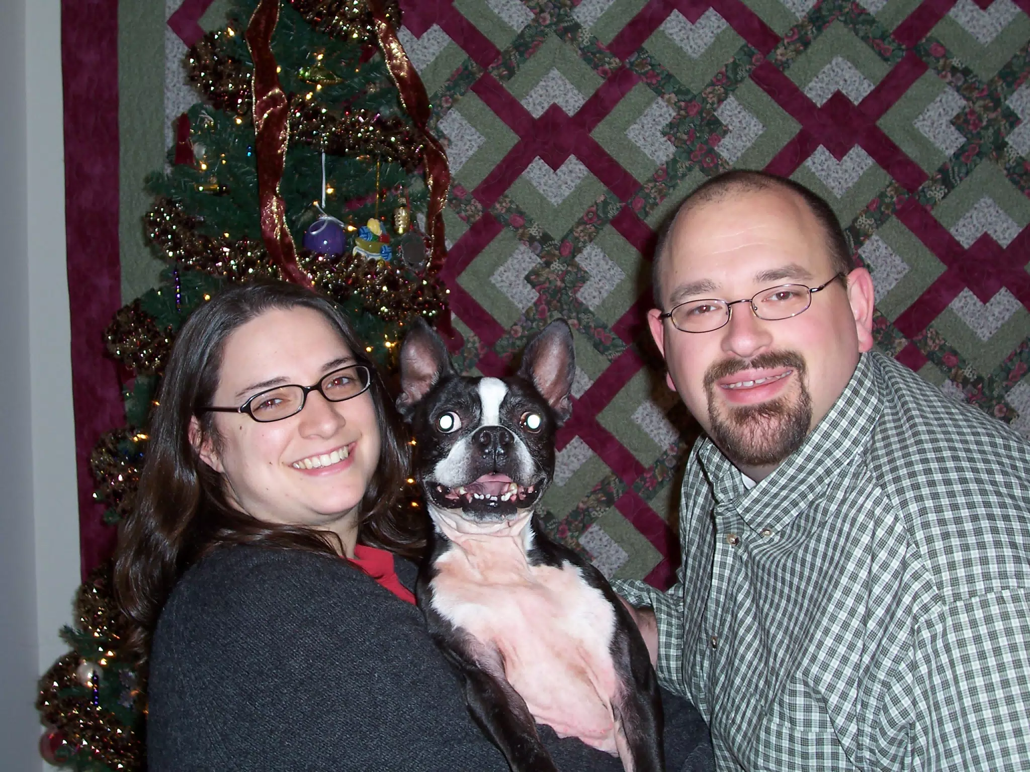 Dominica Miller, Oreo and Scott Alan Miller - Christmas Card Candidate