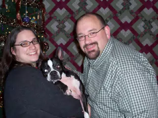 Dominica Miller, Oreo and Scott Alan Miller - Christmas Card Candidate