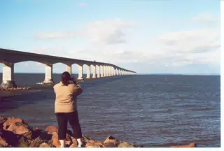 Dominica Miller at Confederation Bridge