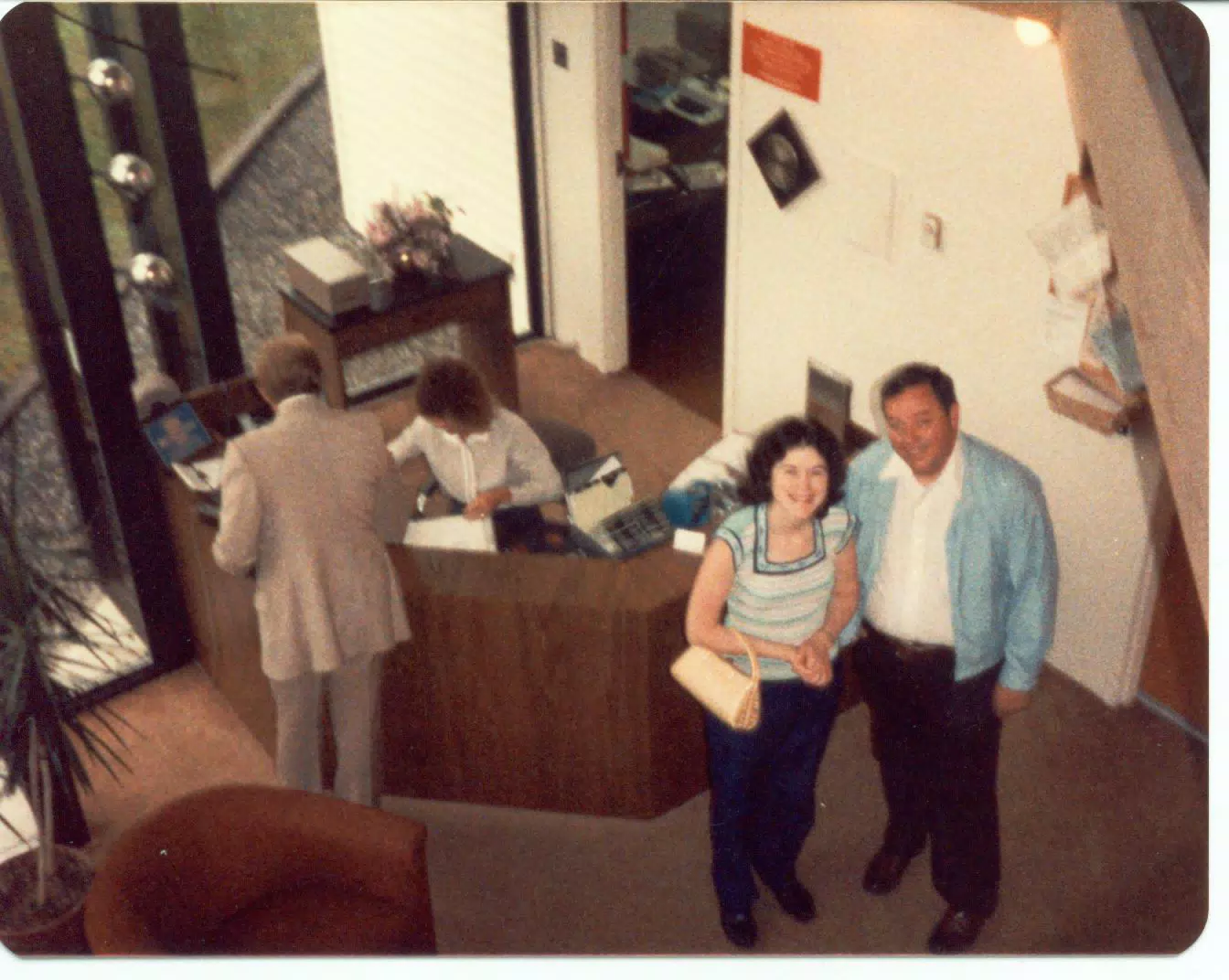 Karen Miller and Thomas Alan Miller posing in Albany Hotel