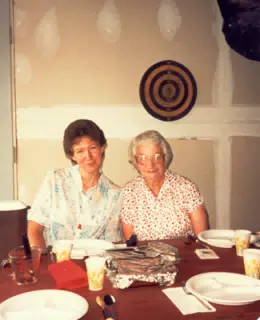 Aunt Sharon and Grandma Miller