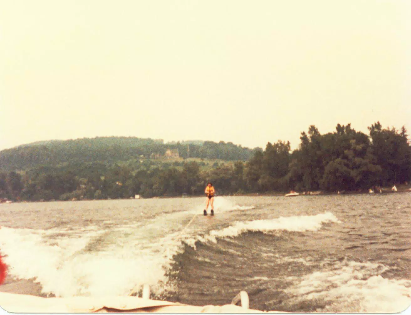 Karen Miller Water Skiing on Keuka Lake