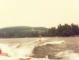 Karen Miller Water Skiing on Keuka Lake
