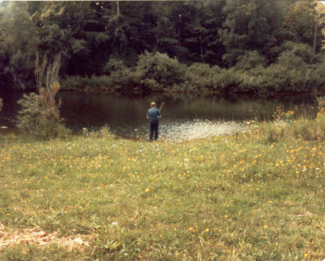 Grandpa Myers Fishing in the Big Pond