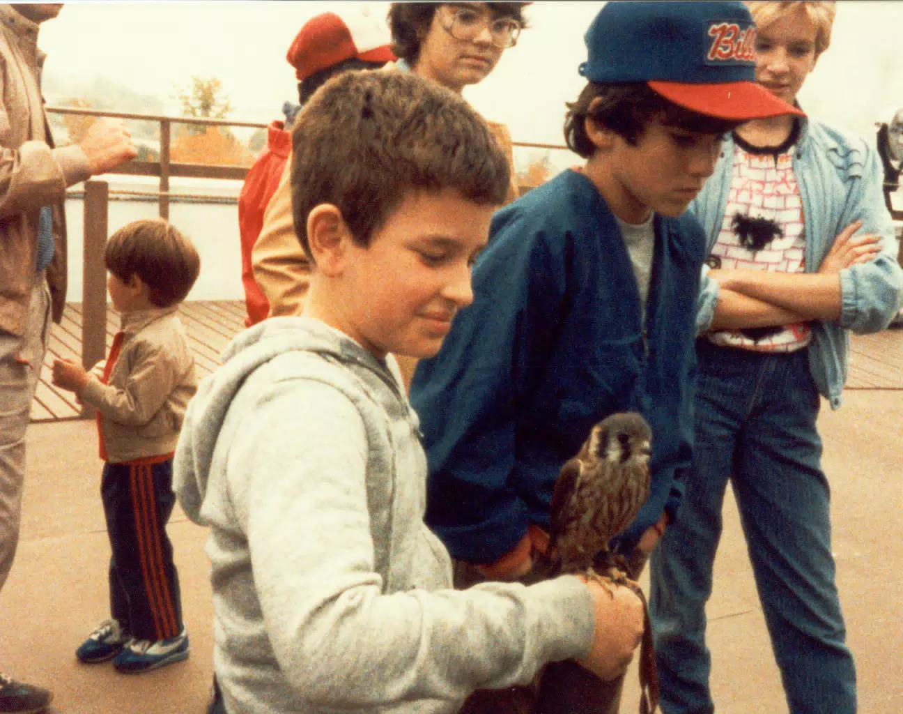 Scott Alan Miller Holding Bird of Prey