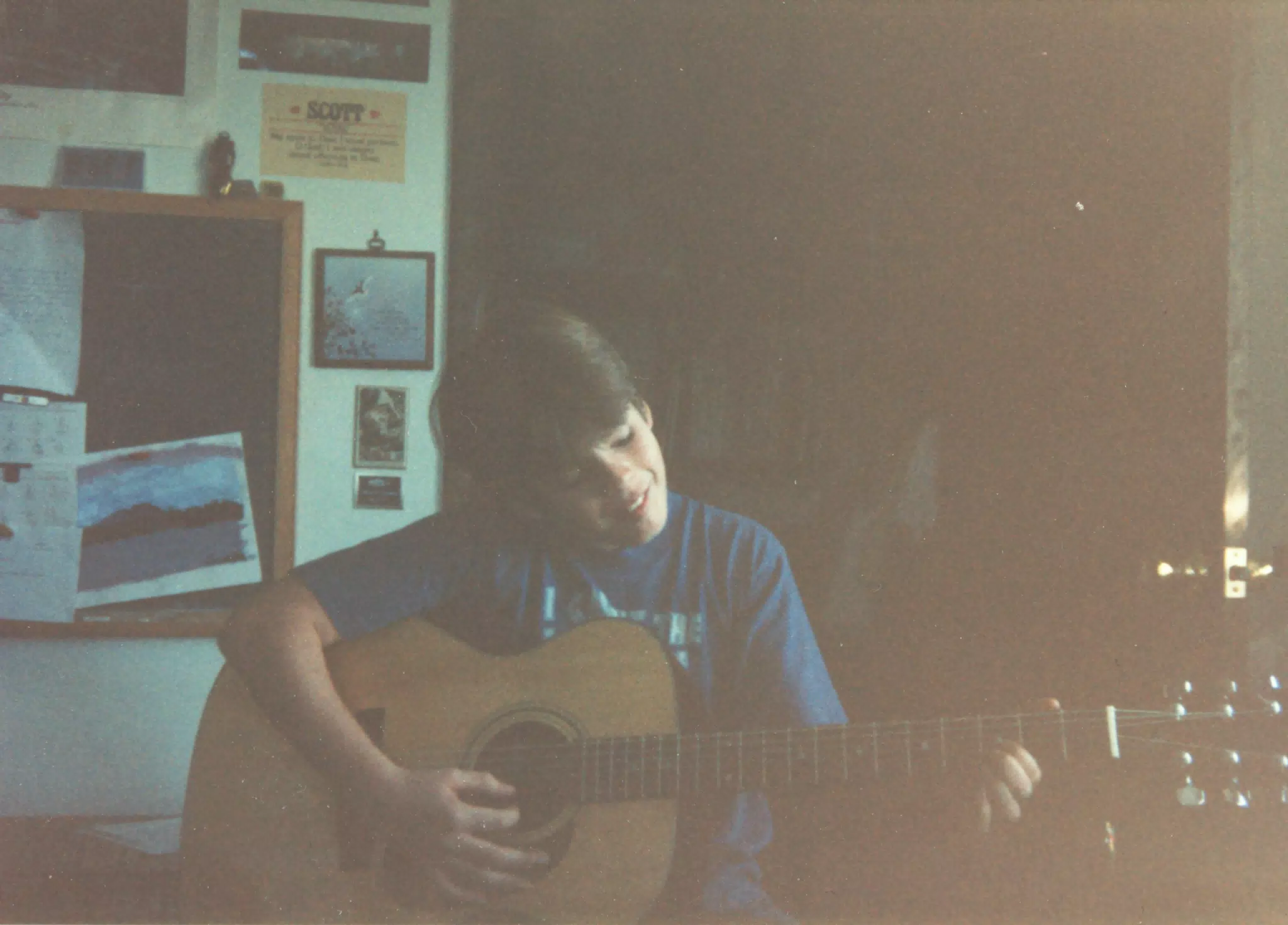 Jonathan Stagno Playing Guitar circa 1988