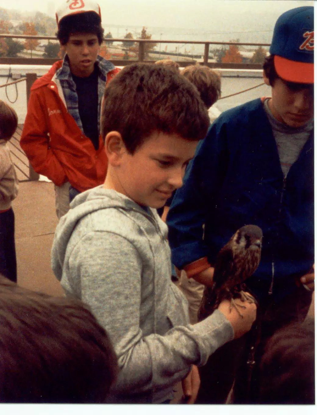 Scott Alan Miller Holding Pird of Prey