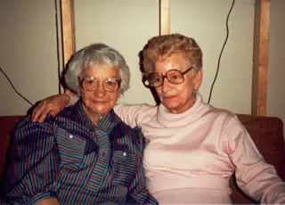 Grandma Miller and her sister Aunt Elizabeth