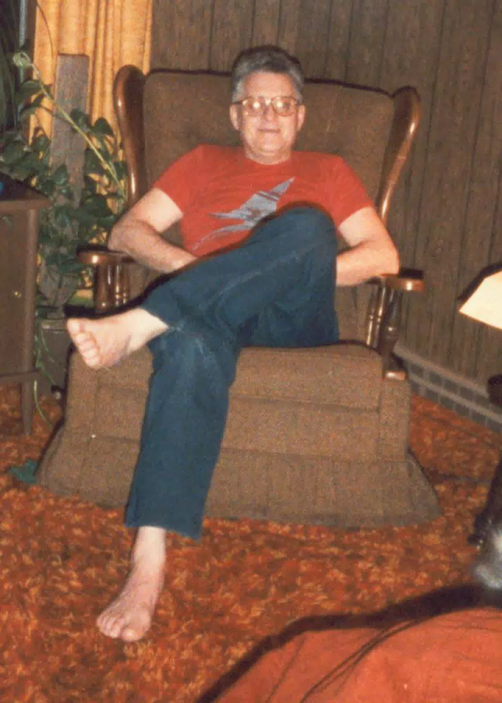 Grandpa Myers at his home in East Canton, Ohio