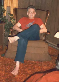 Grandpa Myers at his home in East Canton, Ohio
