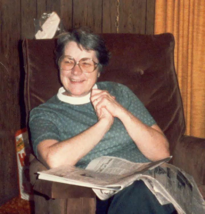 Grandma Myers at her home in East Canton, Ohio