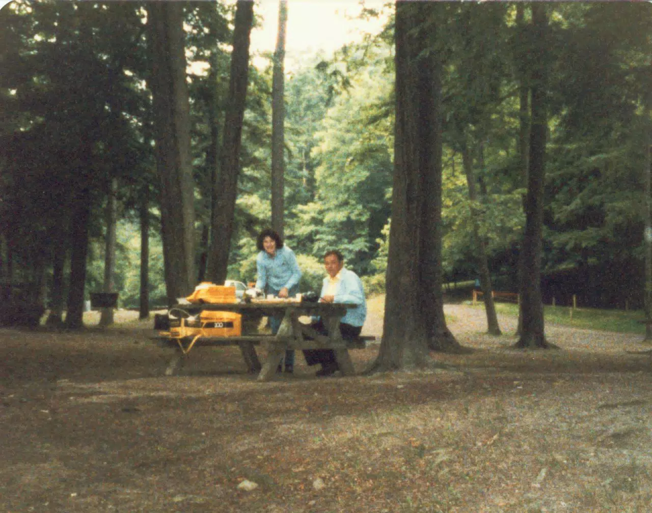 Karen Miller and Thomas Alan Miller Having Picnic