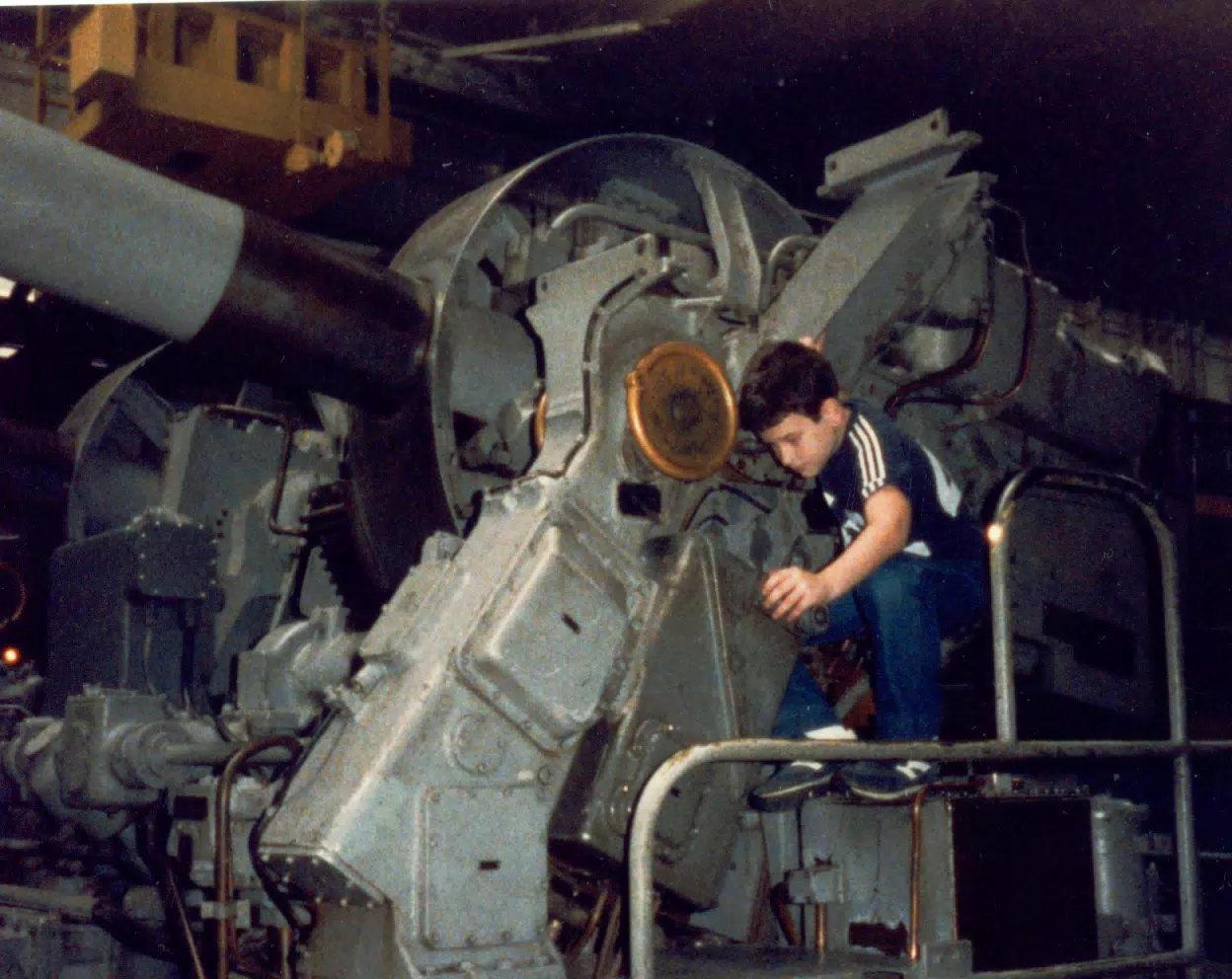 Scott Alan Miller aboard Naval Destroyer