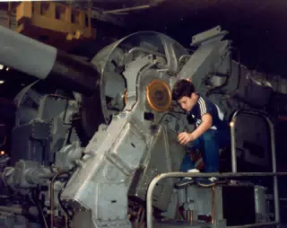 Scott Alan Miller aboard Naval Destroyer