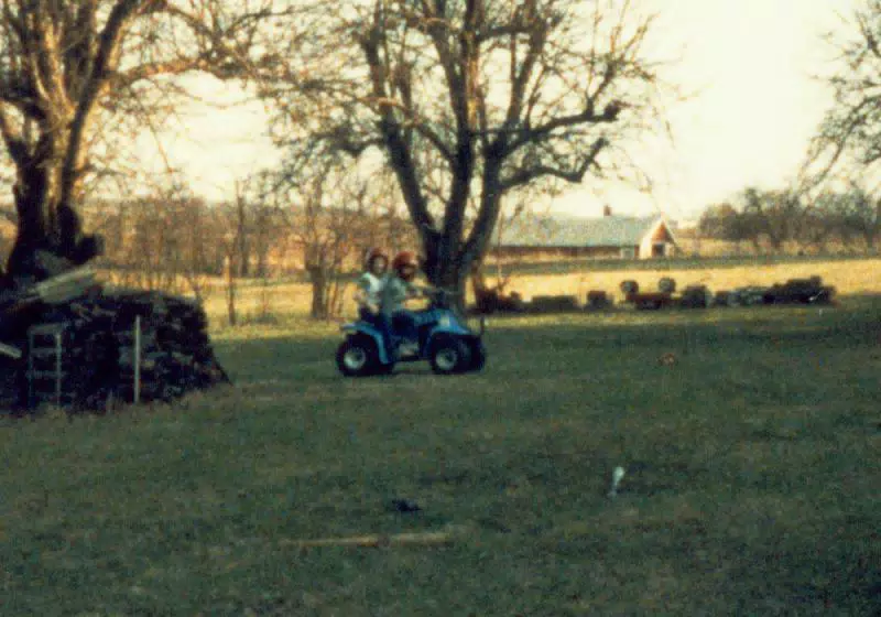 JR and Scott Alan Miller on Four Wheeler