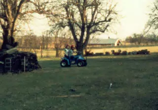 JR and Scott Alan Miller on Four Wheeler