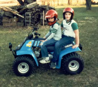 JR and Scott Alan Miller on Four Wheeler