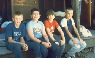 Tim Kelly, Scott Alan Miller, Jonathan Stagno and some kid I don't know at Circle C Ranch
