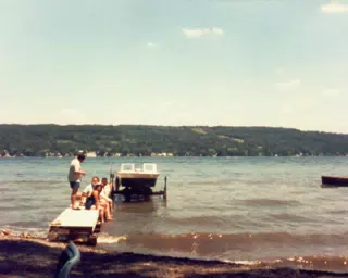 Boat on Conesus Lake
