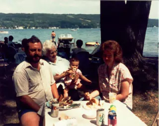 Family at Conesus Lake