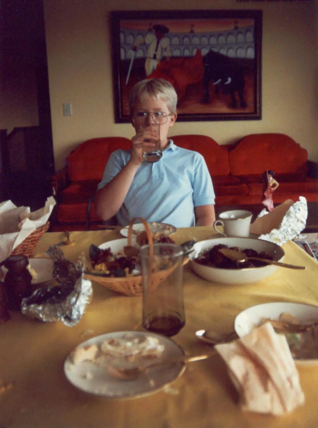 Eric Millen Enjoying a Feast