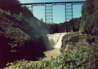 Bridge over High Falls, Letchworth State Park, NY