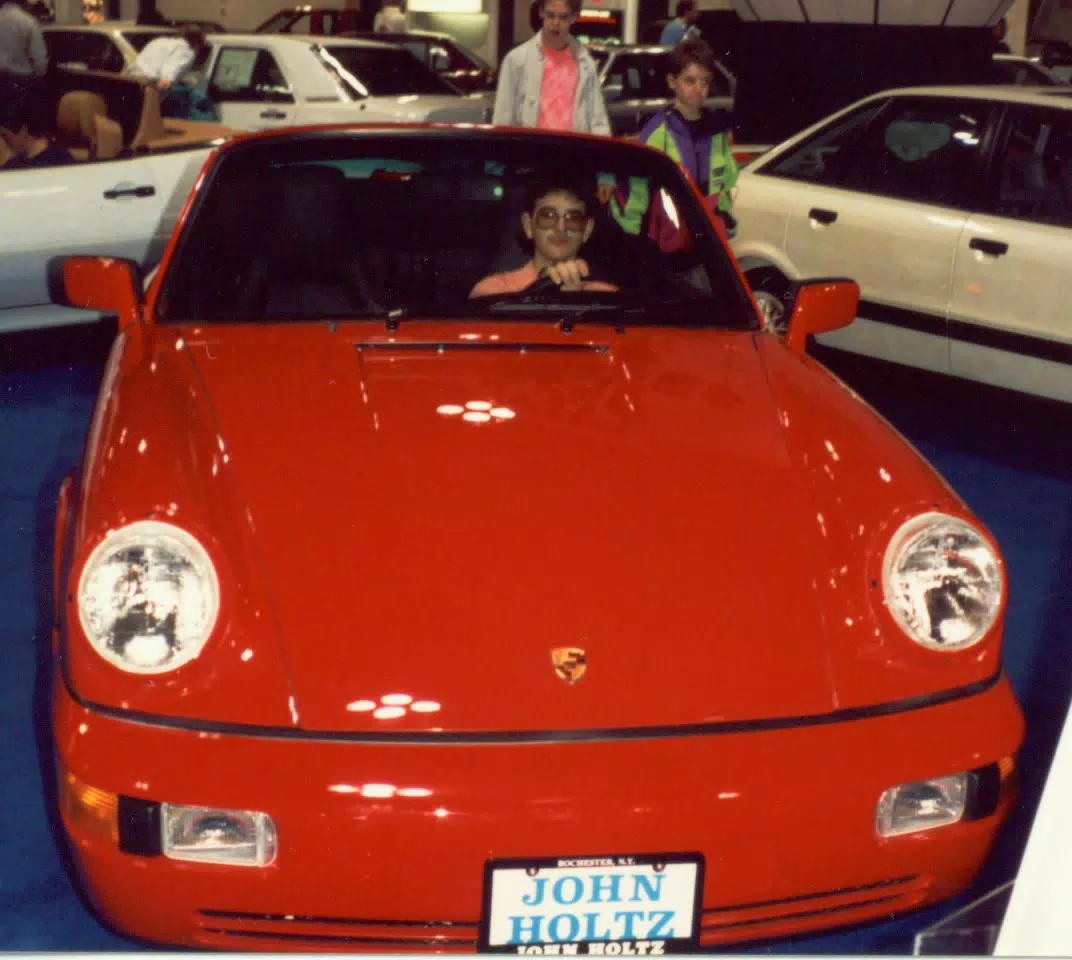 Scott Alan Miller in Porsche 911 Cabriolet at Rochester Car Show
