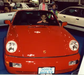 Scott Alan Miller in Porsche 911 Cabriolet at Rochester Car Show