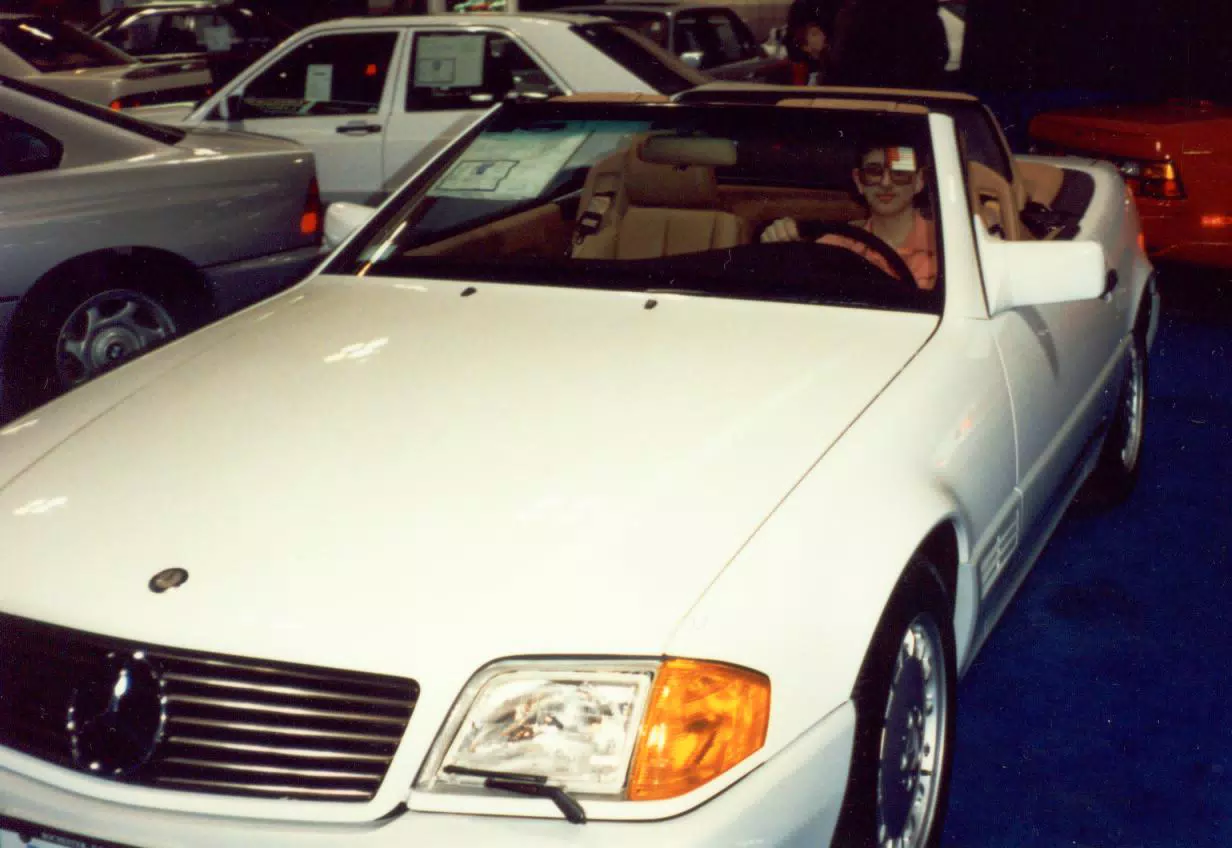 Scott Alan Miller Sitting in Mercedes Benz at Car Show