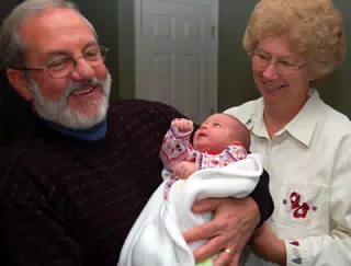 Uncle Leo and Aunt Sharon with Baby Liesl