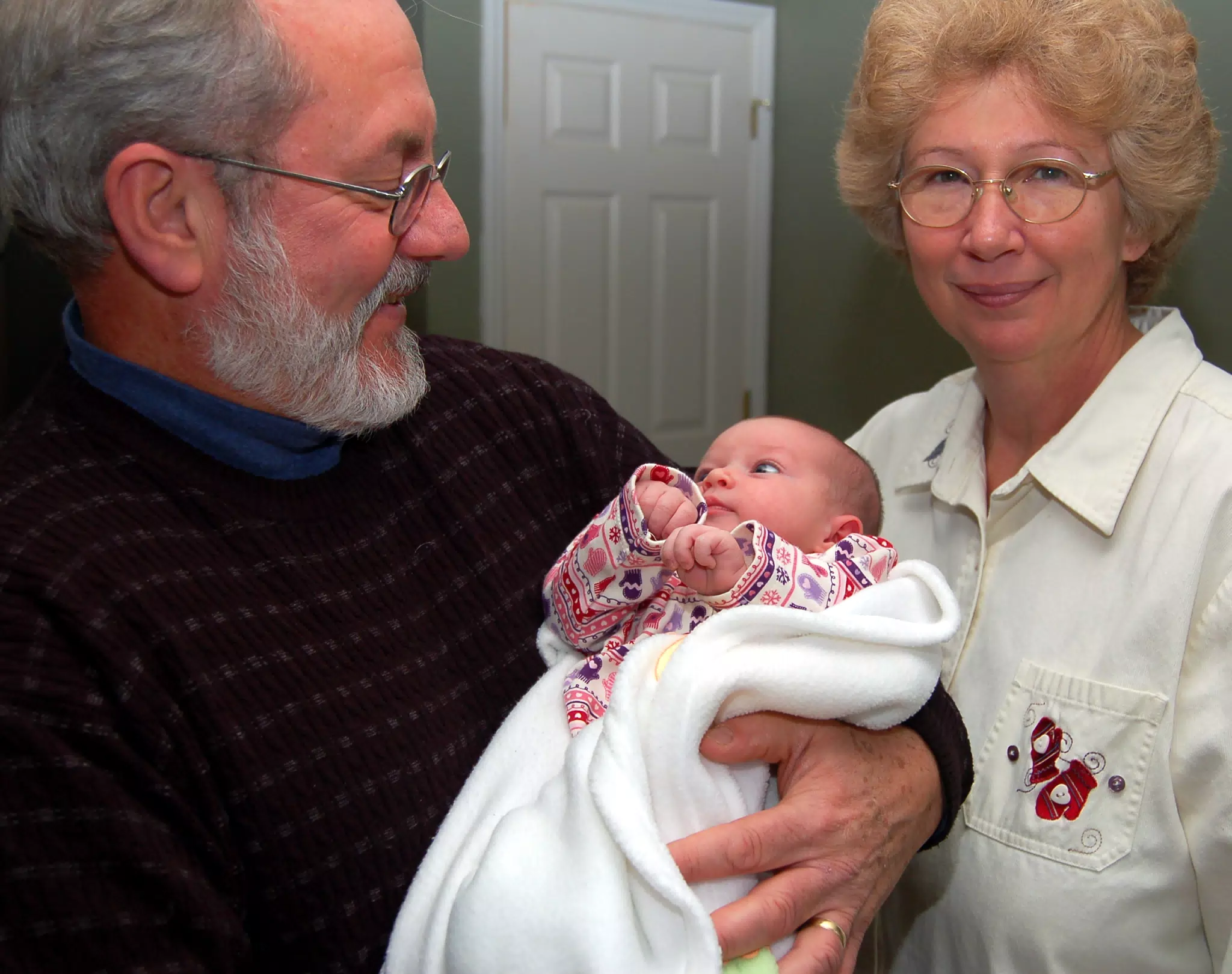 Uncle Leo and Aunt Sharon with Liesl