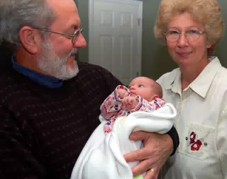 Uncle Leo and Aunt Sharon with Liesl