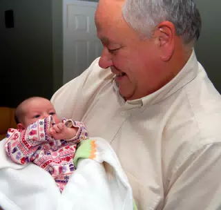 Liesl with Grandpa Miller