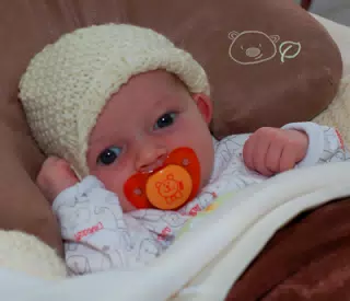 Liesl in Her Papasan Swing