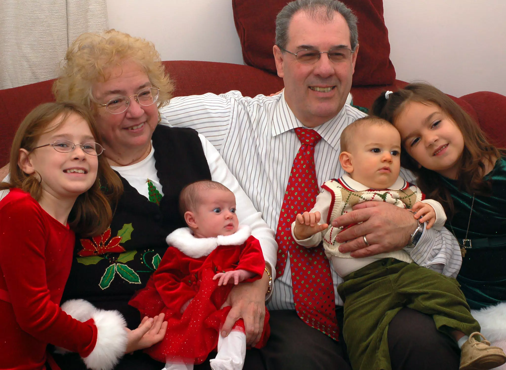 The Tocco Grandparents with their Grandchildren