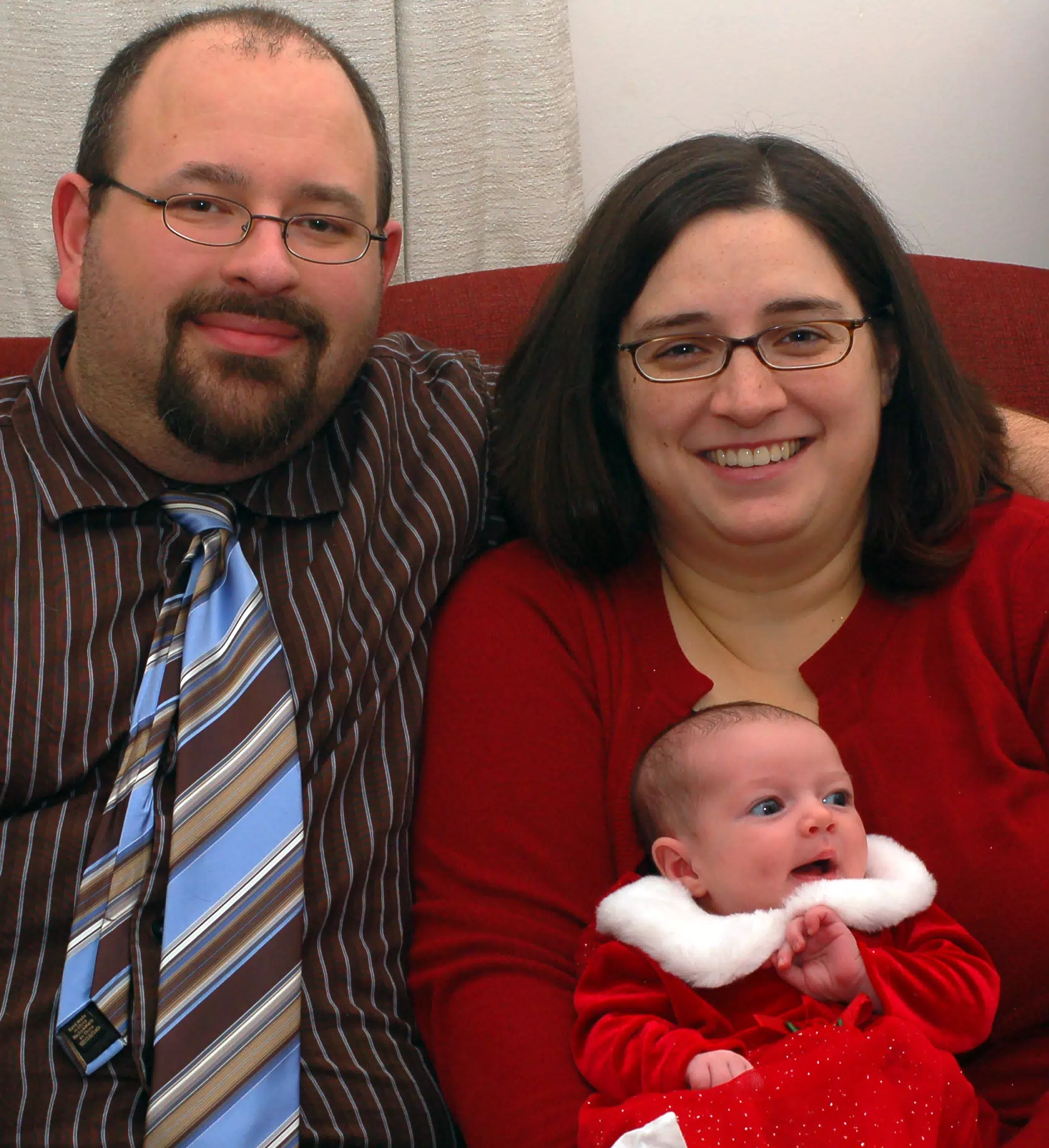 The Miller Family Posing for Pictures