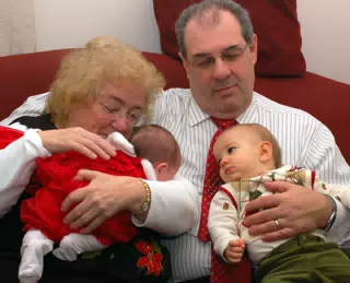 Tocco Grandparents Posing with the New 2008 Babies