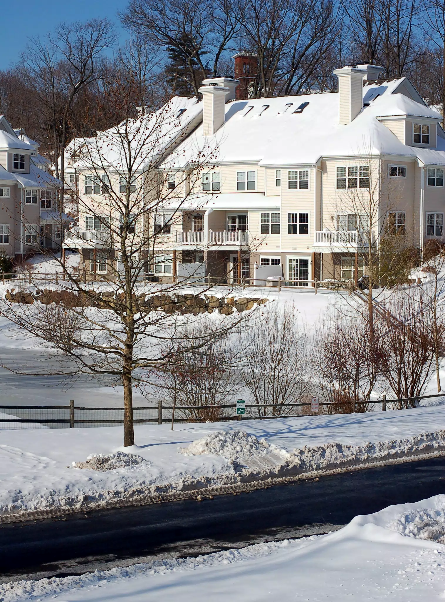 Chapel Hill Hillside in Snow