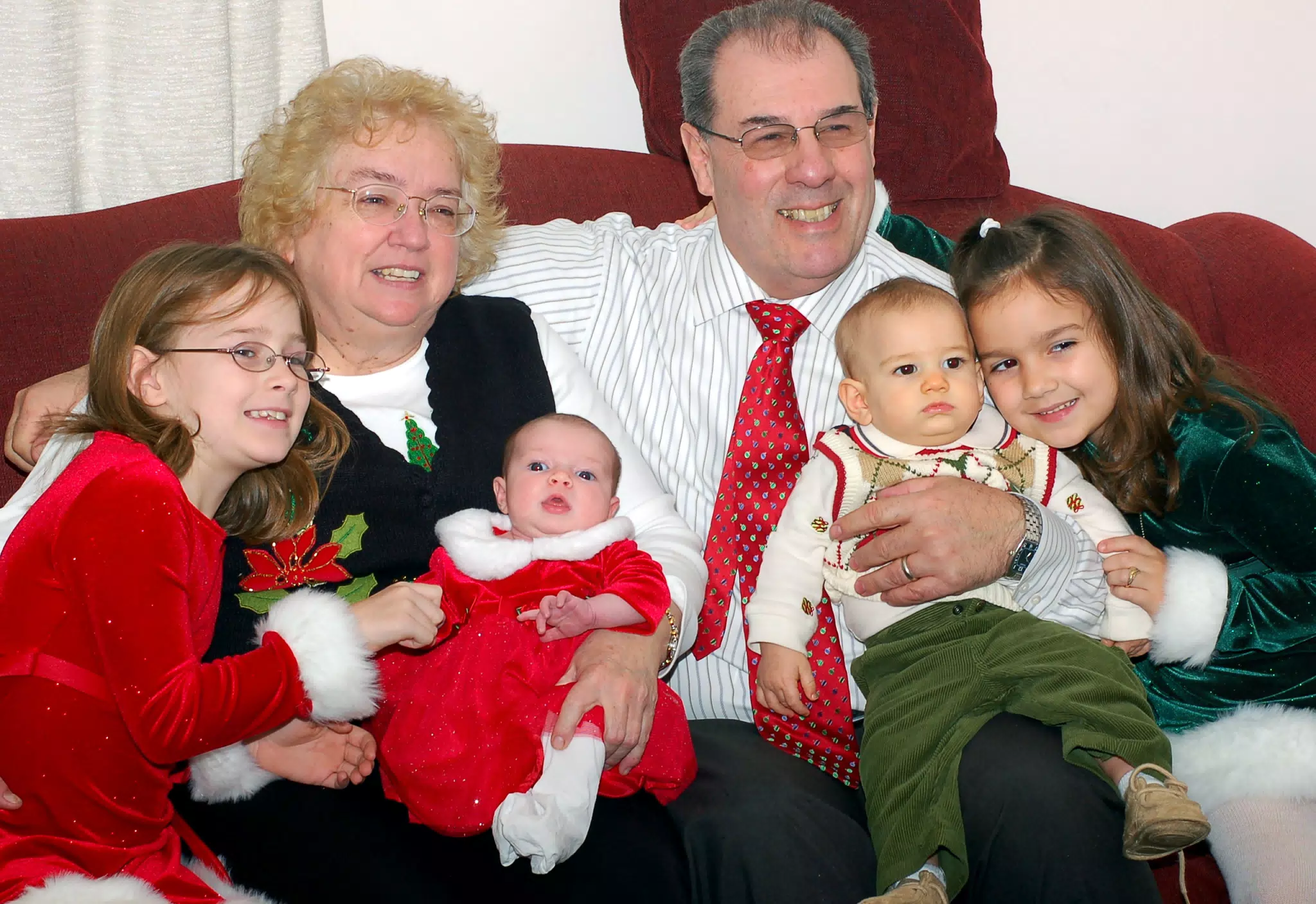 The Tocco Grandparents and Grandchildren