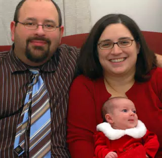 The Miller Family on First Christmas Eve