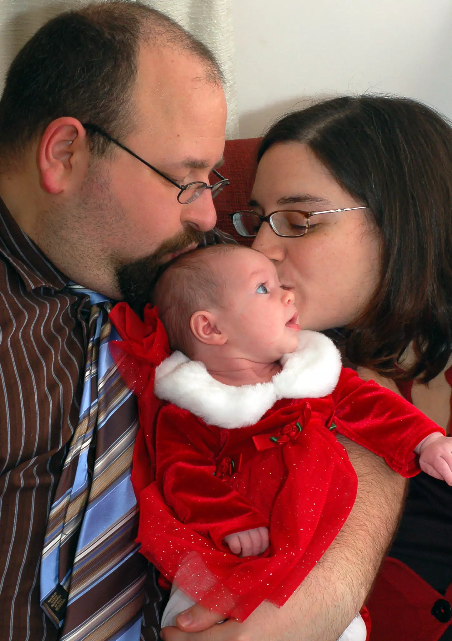 Baby Liesl Getting Kisses