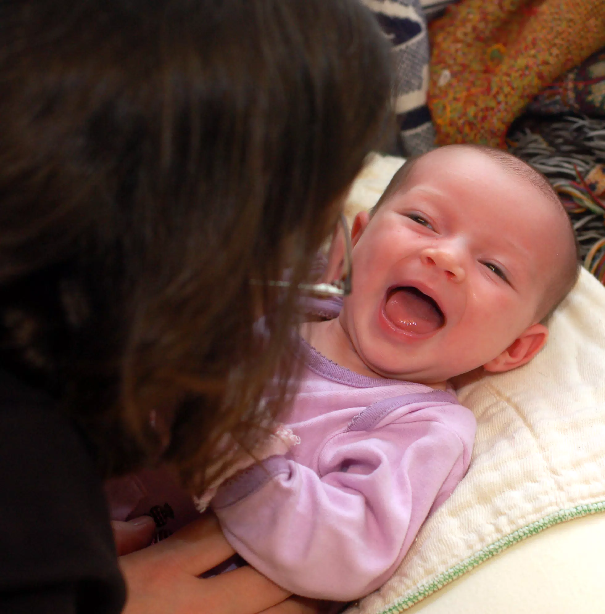 Liesl Laughing with Dominica